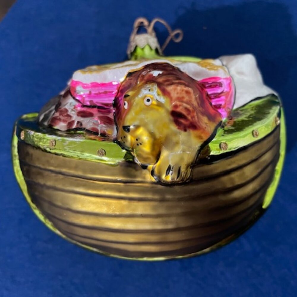 Noah's Arc Glass Ornament